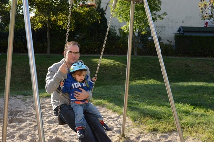 On the swing with Daddy1